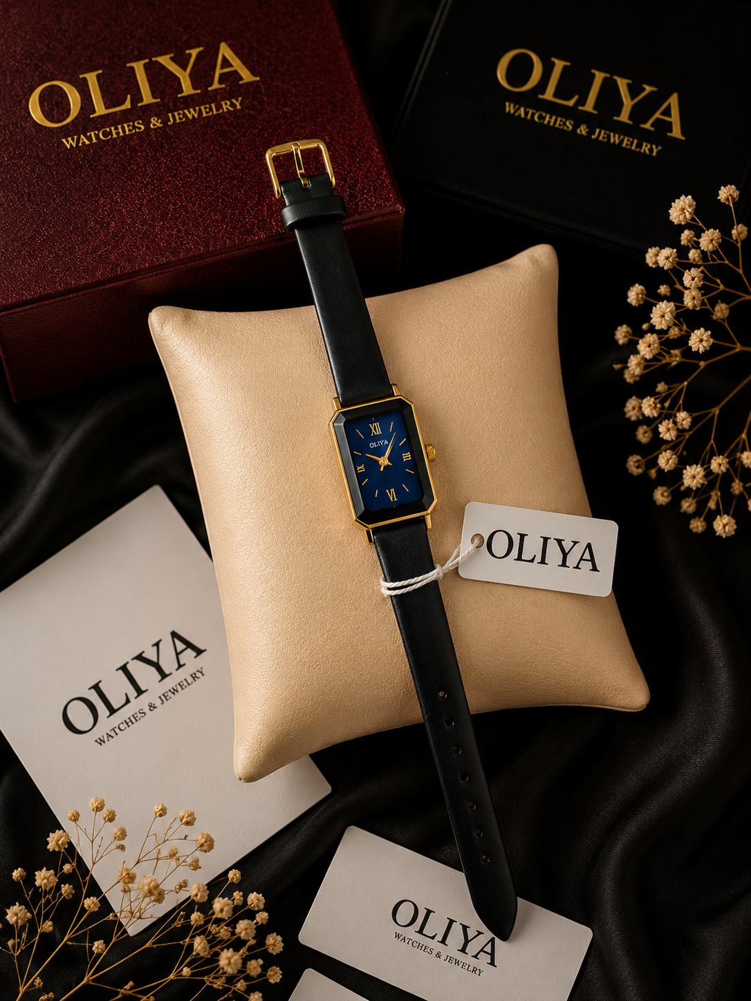 ساعة جلد مقاومة للماء  OLIYA