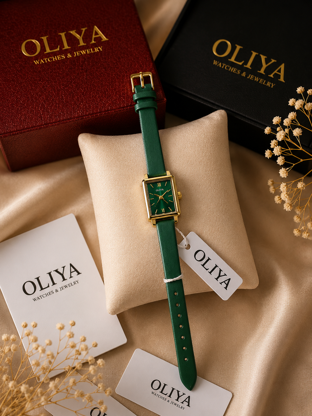ساعة جلد مقاومة للماء  OLIYA